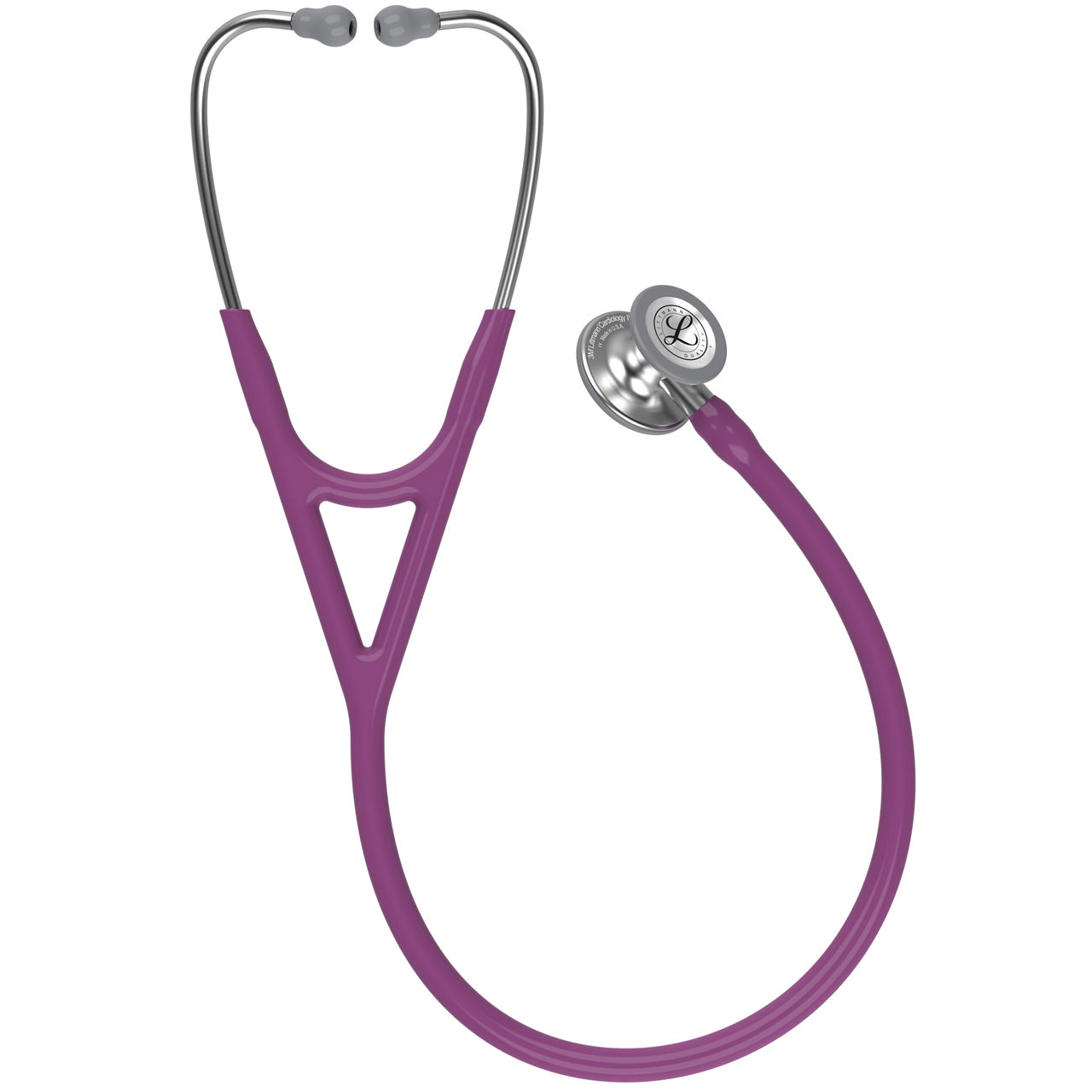 3M Littmann Cardiology IV Standard-Finish Chestpiece, Plum Tube, Stainless Stem