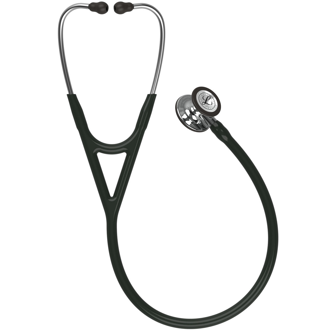 3M Littmann Cardiology IV Mirror-Finish Chestpiece And Stem, Black Tube