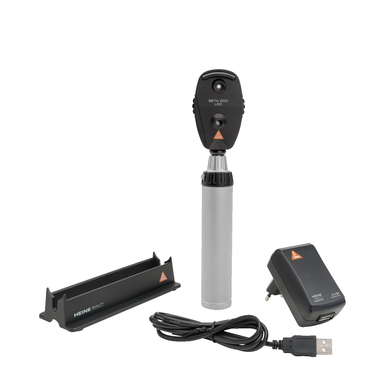 BETA 200 Ophthalmoscope with USB Rechargeable handle & accessories- LED
