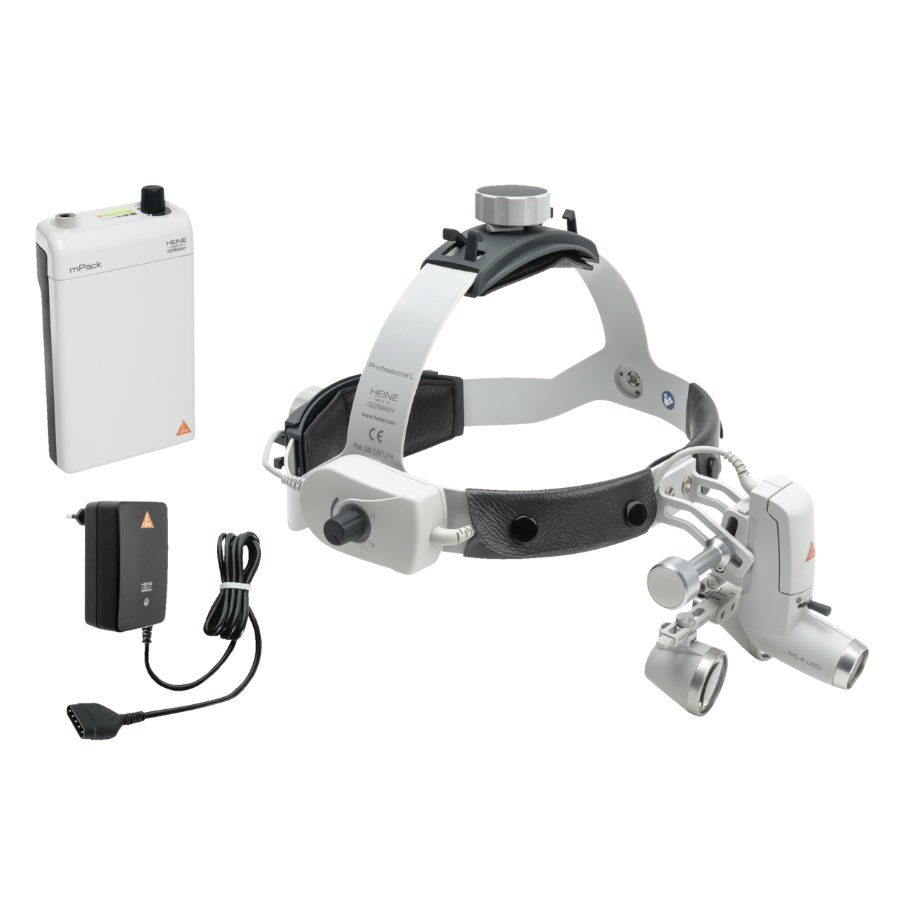 ML4 LED Head Light with M pack & HR 2.5x/420mm Loupe without S guard